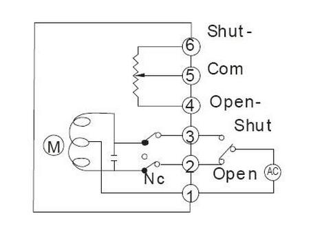 電動蝶閥原理圖