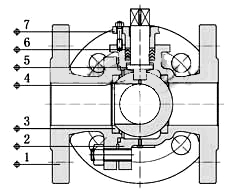 電動調節球閥結構示意圖